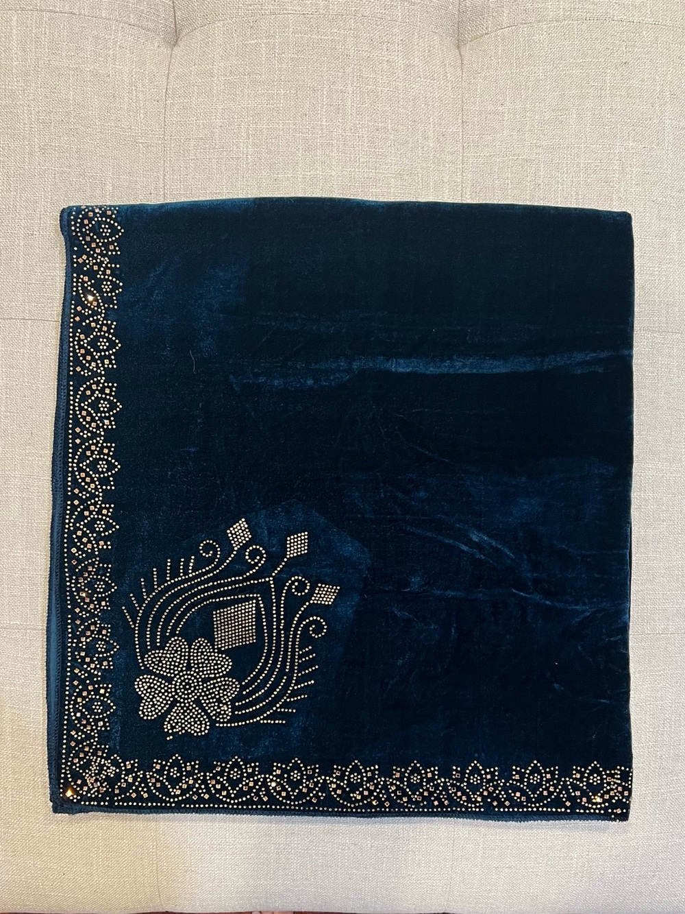 Embellished Velvet Shawl
